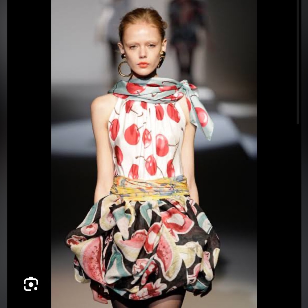 Moschino Spring 2010 Cherry Print Dress